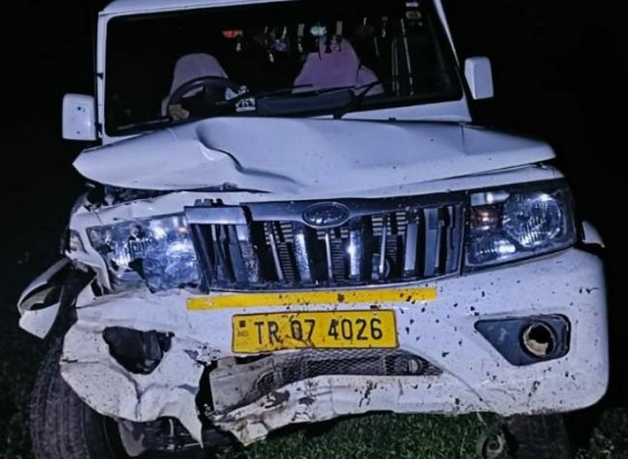Police Officials were injured while chasing Cow Smugglers in Sonamura Police Officials were injured while chasing Cow Smugglers in Sonamura